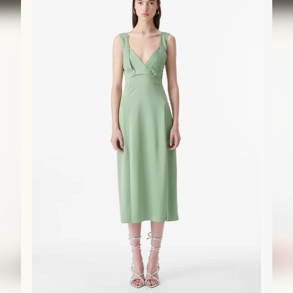 IRO Paris Saran Strapless Side Slits Midi Dress Size 40
